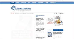 Desktop Screenshot of diabetesdietcures.net